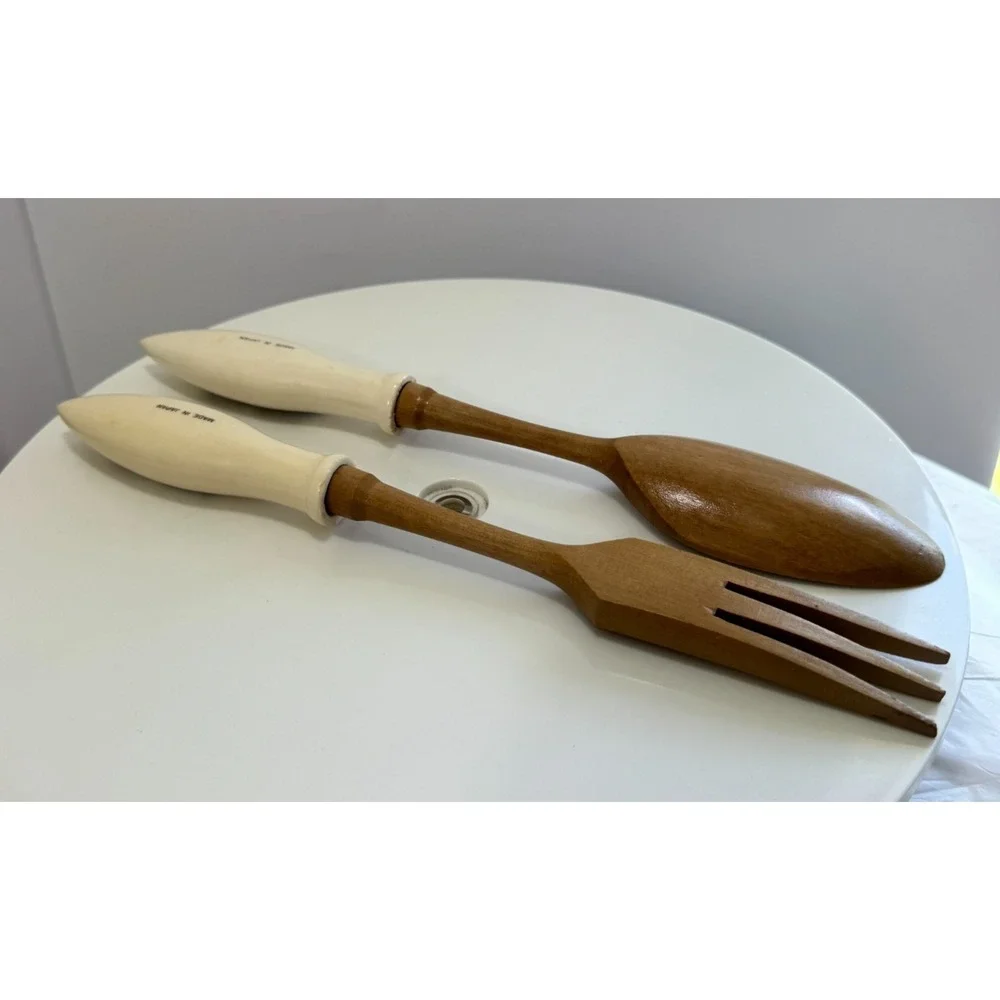 Disneyland New Orleans Square Gourmet Shop Salad Servers Vintage Disney Decor